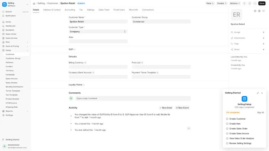 An ERPNext app turning work recorded in GLPI into draft Sales Invoices, across seven MSP contract models.
