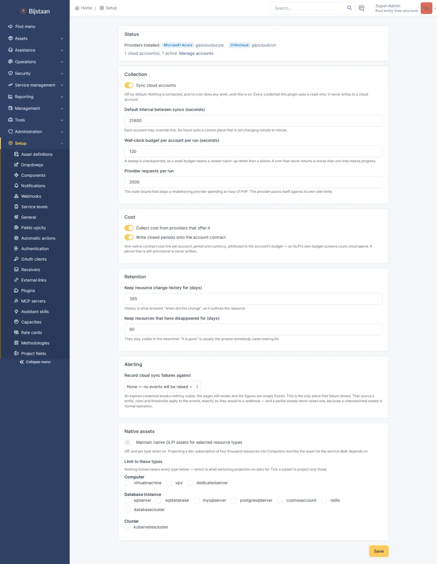 Cloud resources as first-class inventory, from any provider, without a second asset system.
