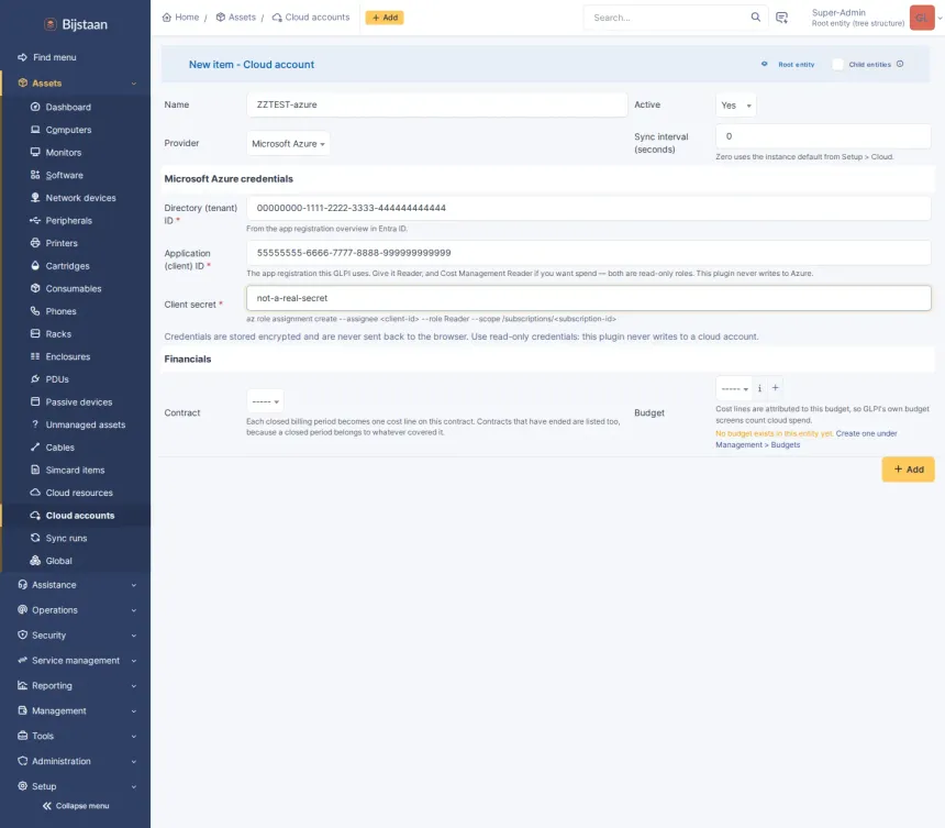 Cloud resources as first-class inventory, from any provider, without a second asset system.