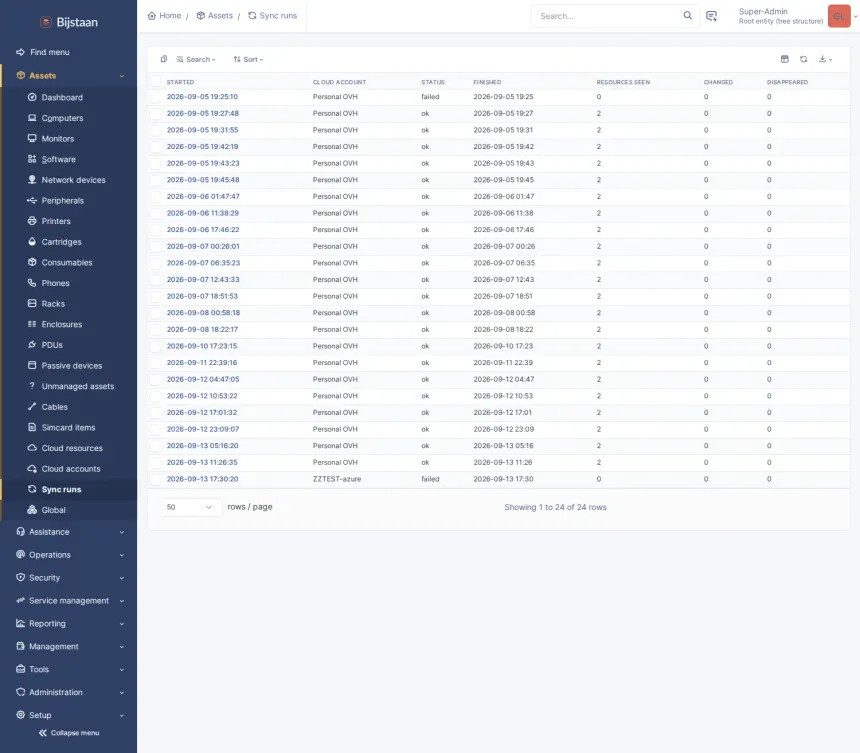 Cloud resources as first-class inventory, from any provider, without a second asset system.