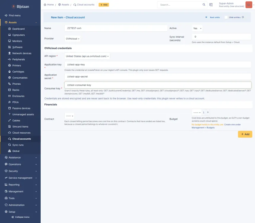 Cloud resources as first-class inventory, from any provider, without a second asset system.